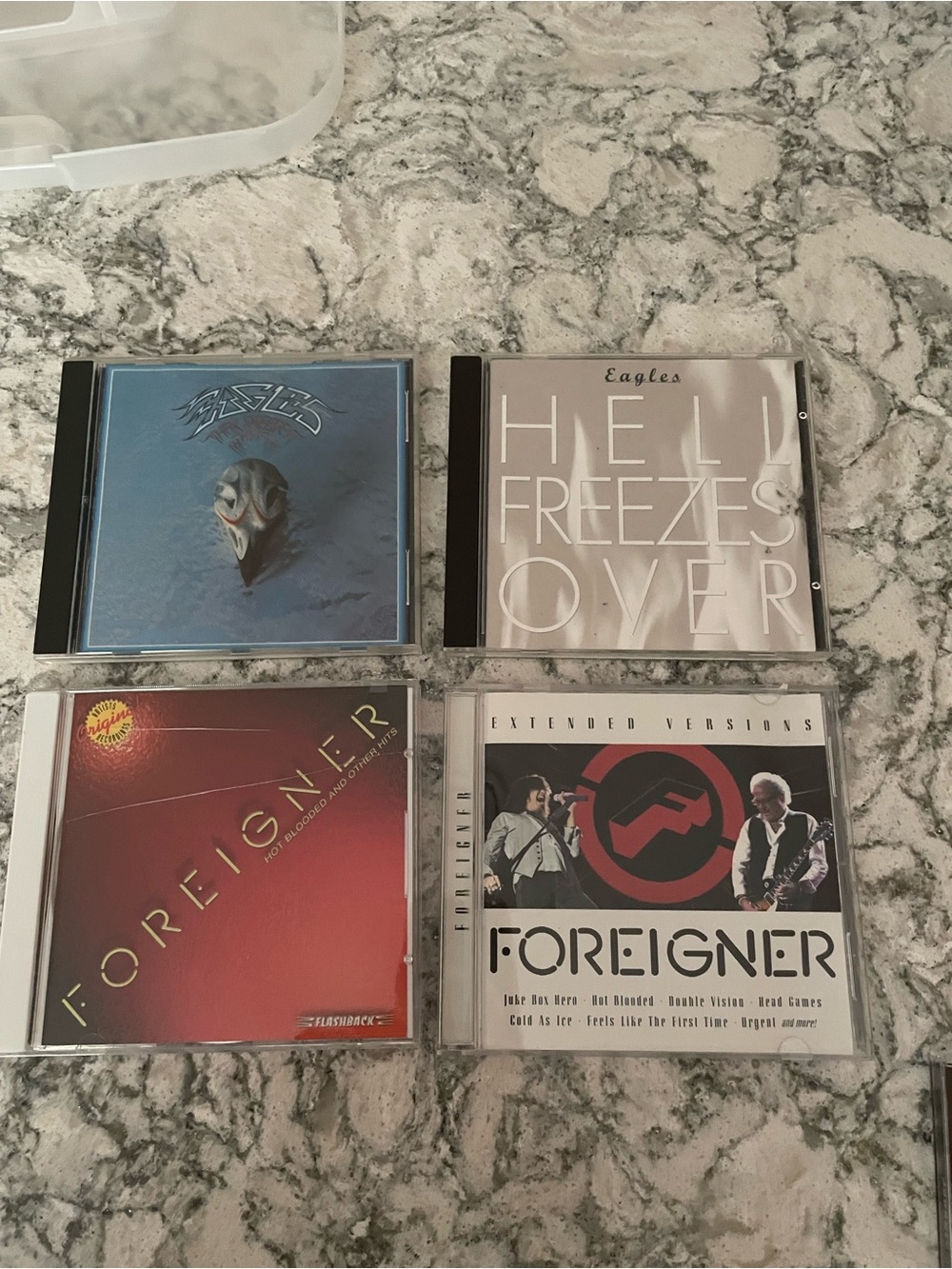 Eagles, Journey, Foreigner CD collection